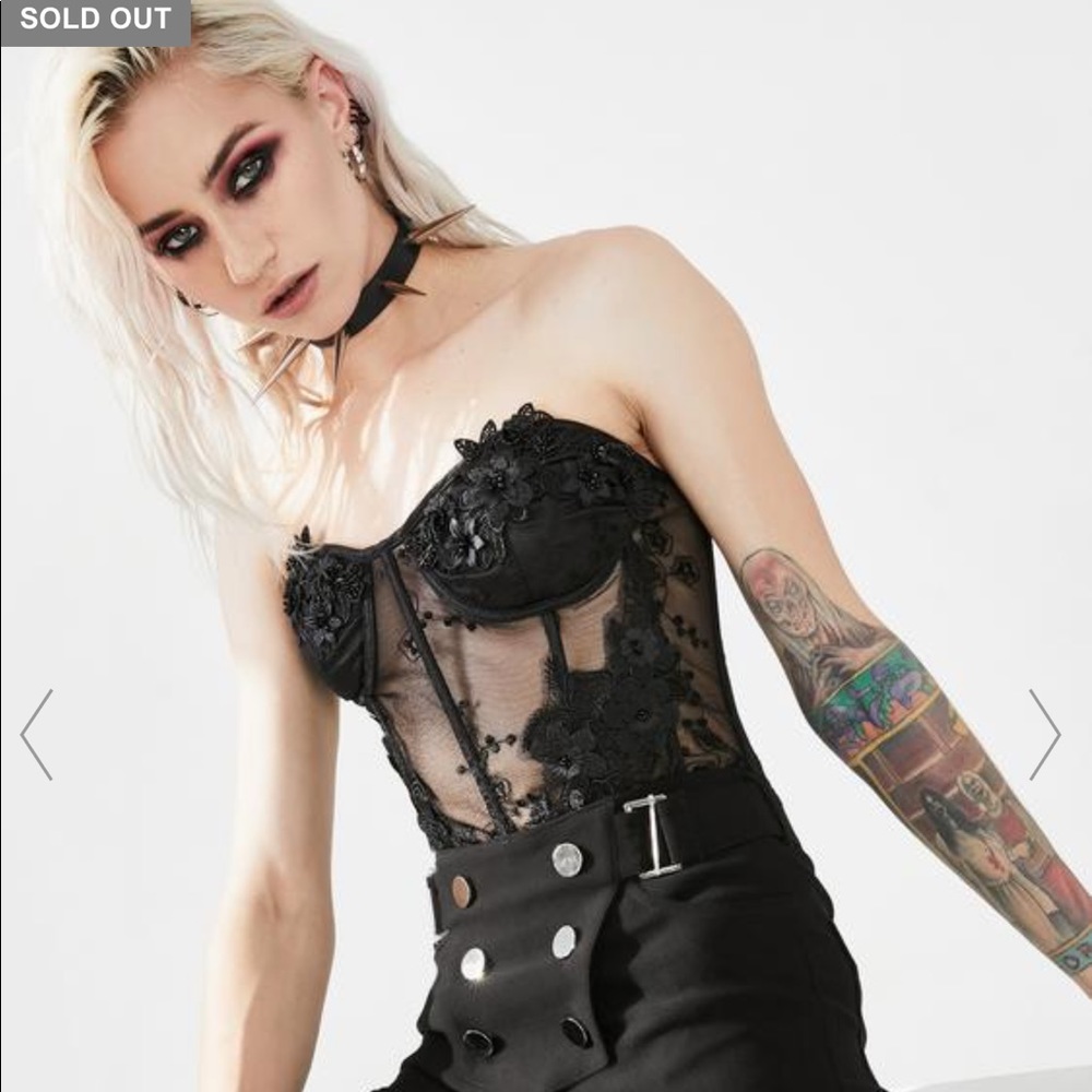Punk Rave Lace Corset || Dolls Kill || Sold Out || NWOT